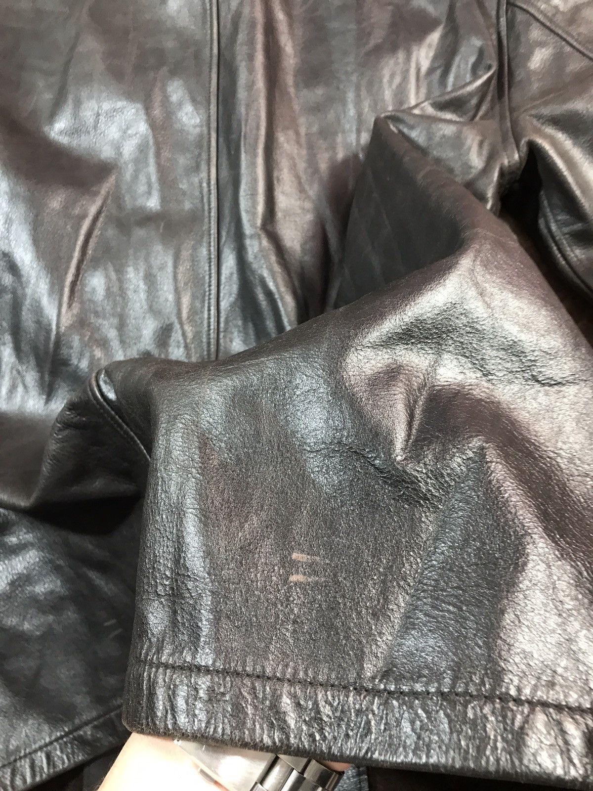 Gap Vintage Distressed Gap Leather Bicker Jacket Size US M / EU 48-50 / 2 - 16 Thumbnail