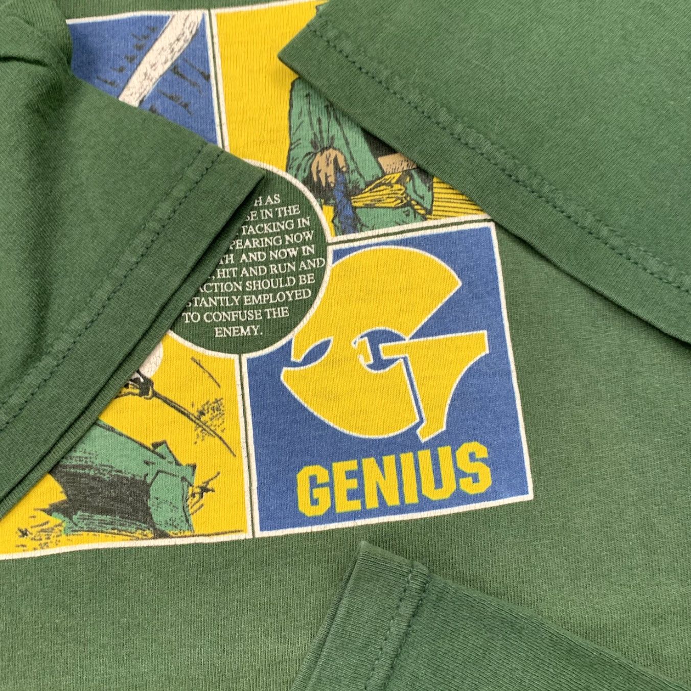 Vintage VINTAGE Wu Tang Brand T-Shirt Men Medium Green 90s Rap Music NYC Gangsta Art Size US M / EU 48-50 / 2 - 6 Thumbnail