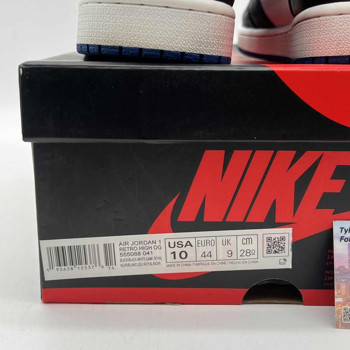 Nike Air Jordan 1 high Royal toe Size US 10 / EU 43 - 6 Thumbnail