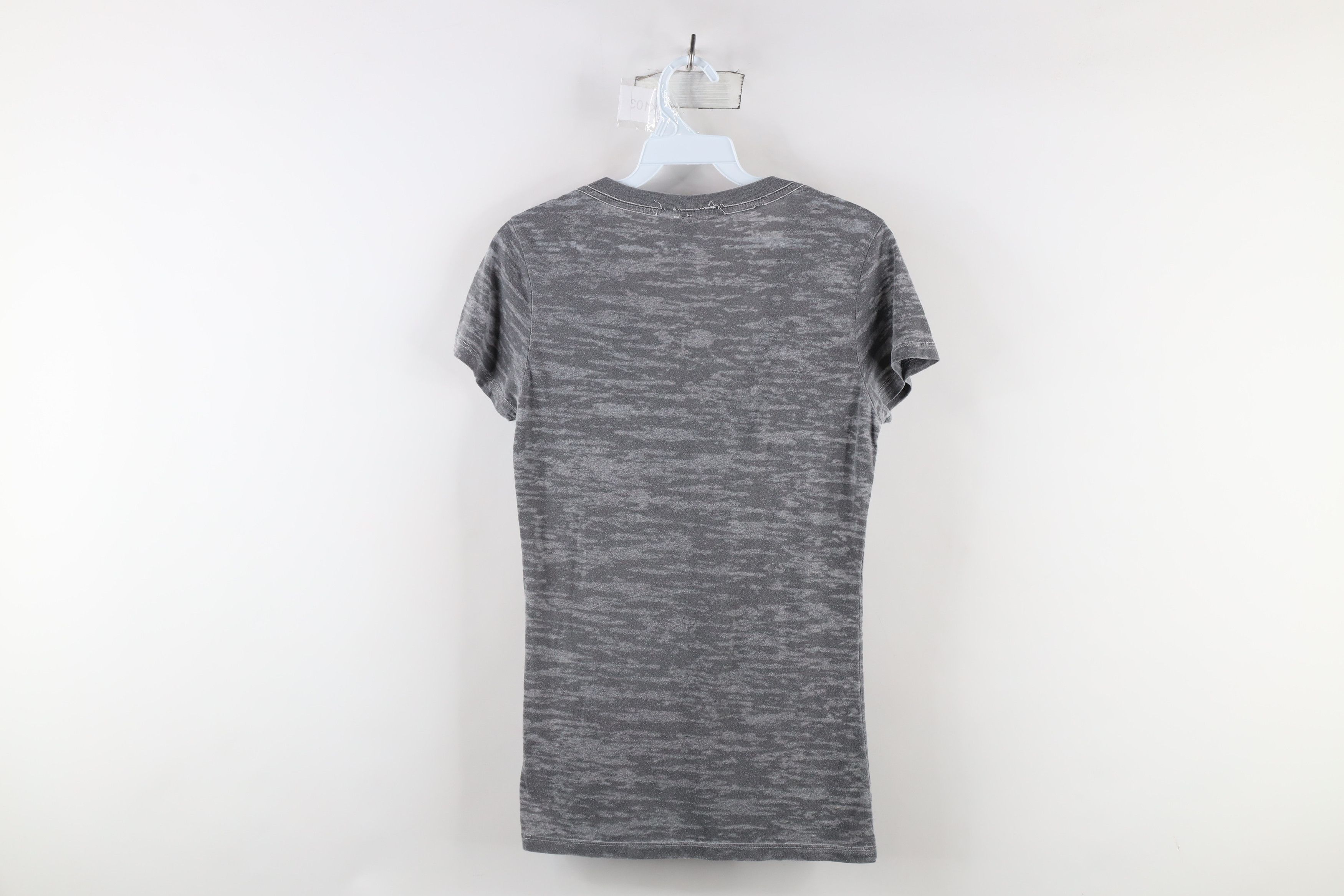 Obey × Vintage Obey Propaganda Camouflage Sheer V-Neck T-Shirt Gray Size M / US 6-8 / IT 42-44 - 9 Thumbnail
