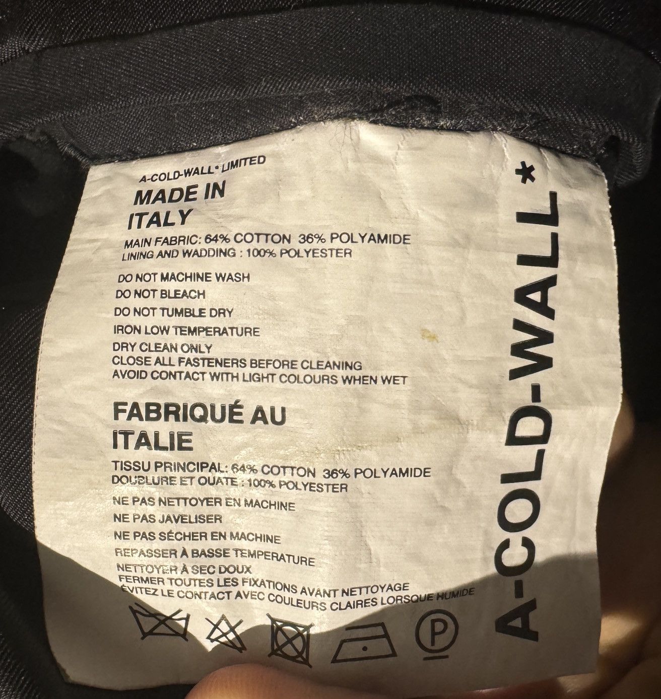 A-COLD-WALL* A-Cold-Wall* Bomber Jacket Size US L / EU 52-54 / 3 - 5 Thumbnail