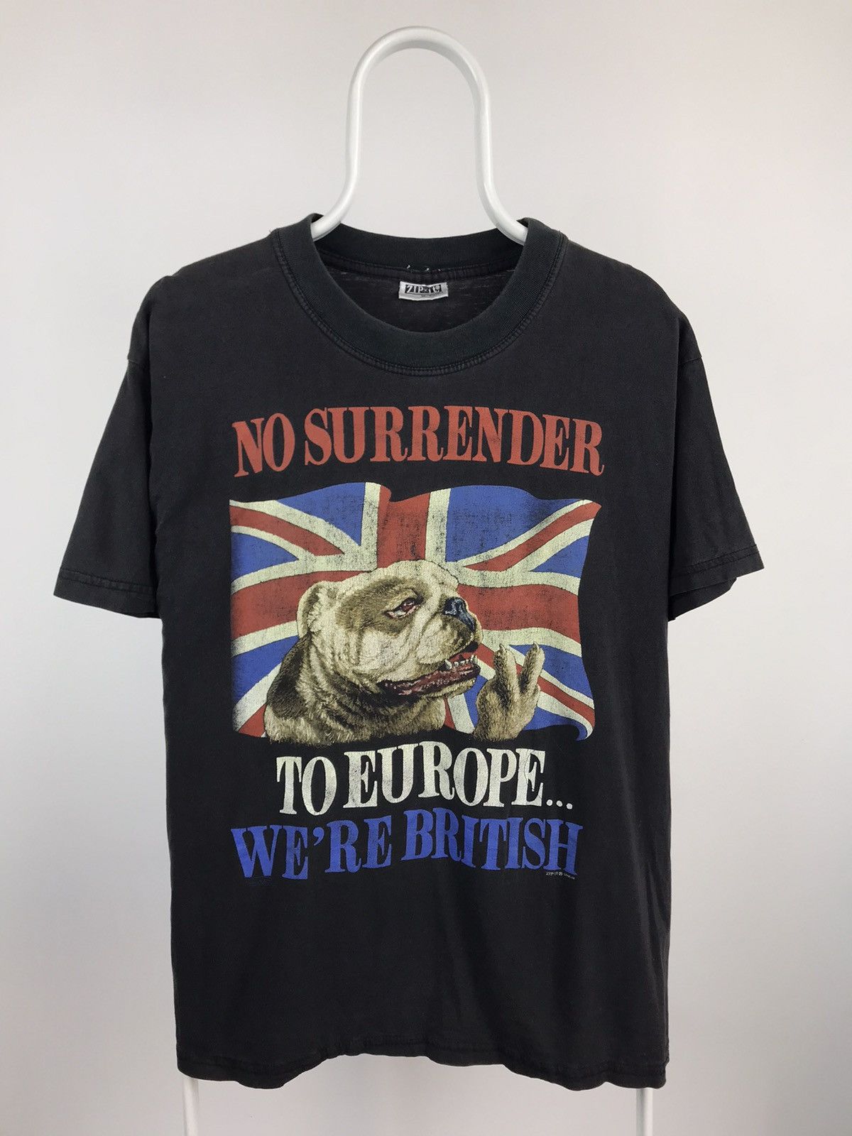 Vintage Vintage England Bulldog Faded Big Logo Tee No Sureender Size US XL / EU 56 / 4 - 1 Thumbnail
