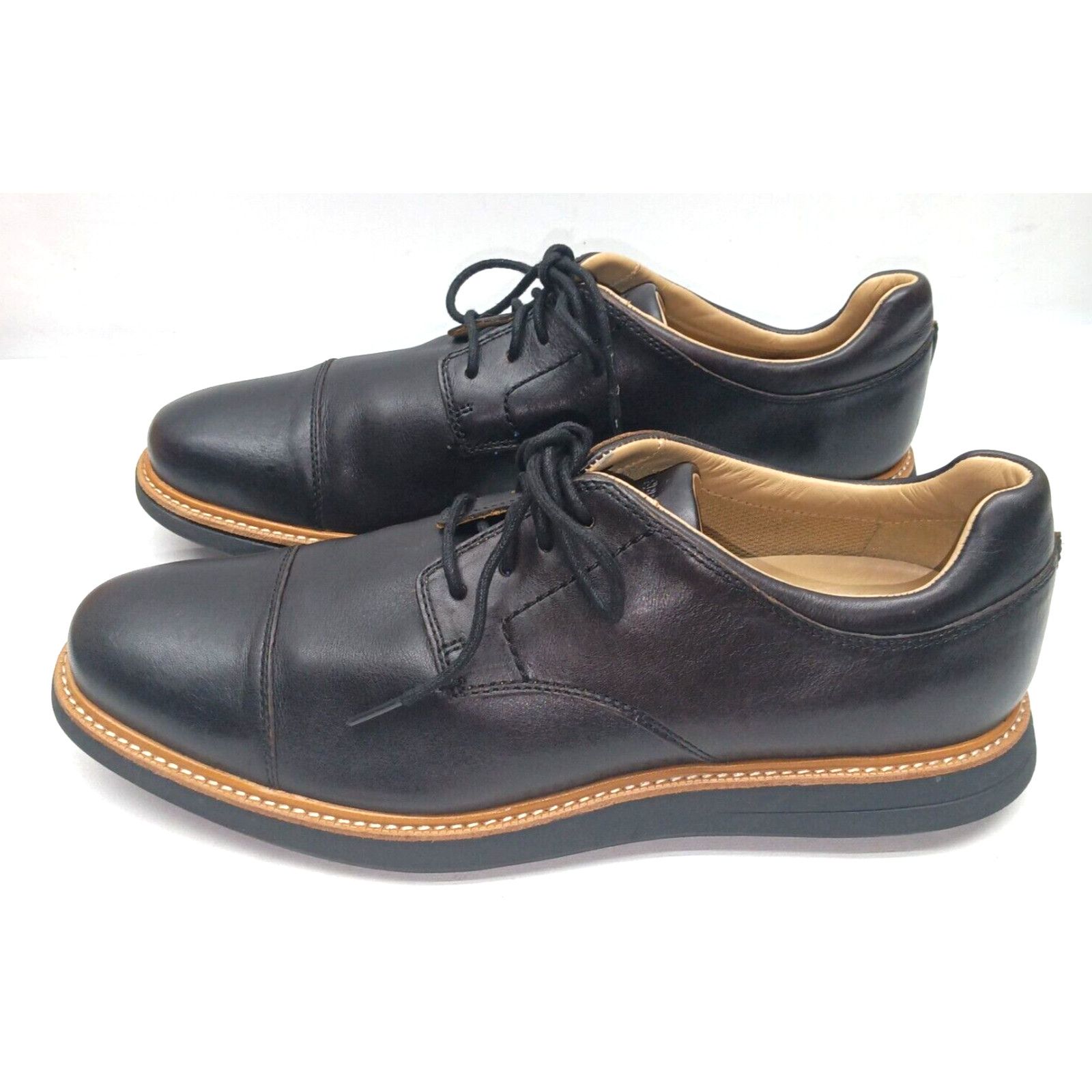 Sebago Sebago Men Black Smyth Leather Oxford Shoes 11M [B130267] Size US 11 / EU 44 - 5 Thumbnail