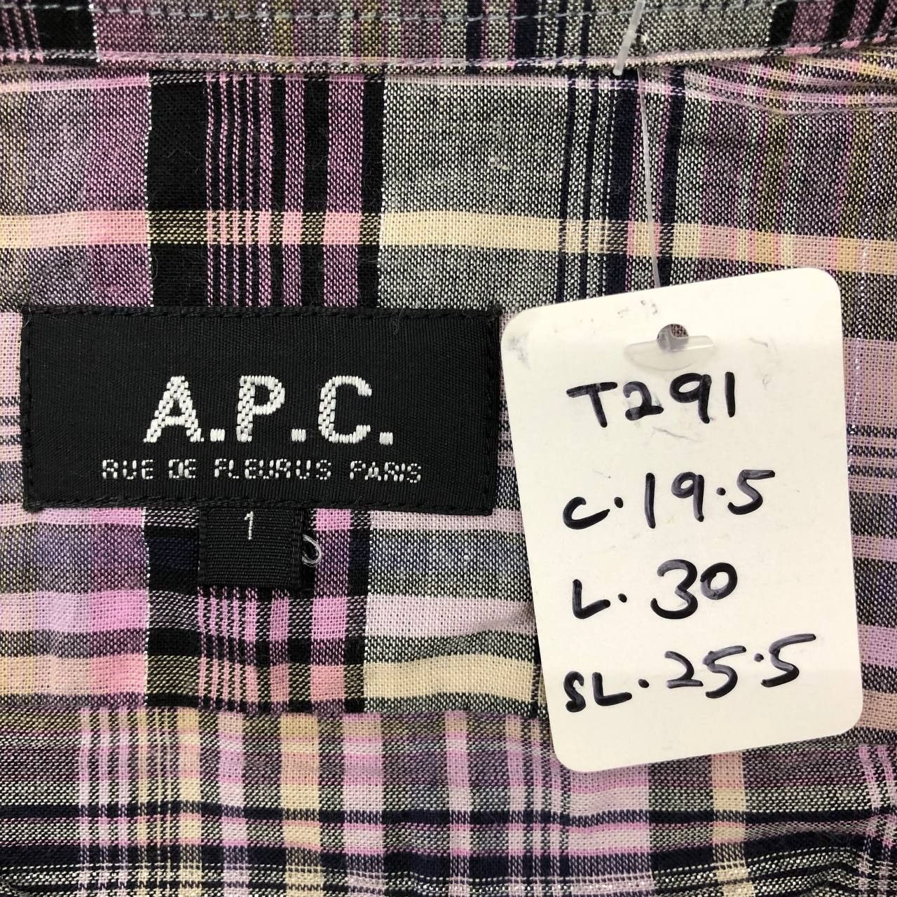 A.P.C. T291 A.P.C. RUE E FLEURUS PARIS FLANNEL SHIRTS Size US M / EU 48-50 / 2 - 7 Thumbnail