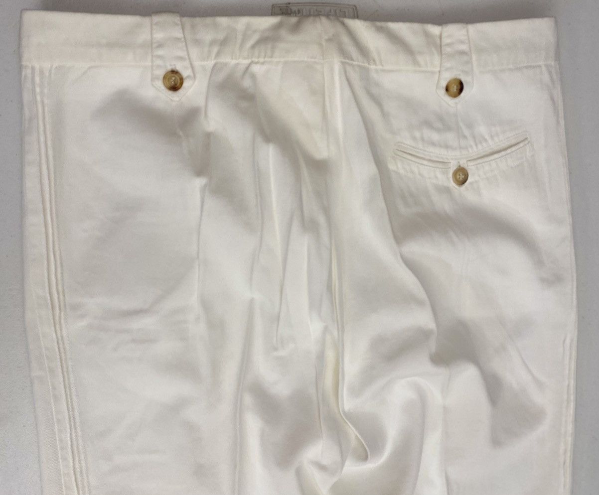 Maison Margiela Maison Margiela 🇮🇹 White Triple Pleated Seam Trouser 52 NEW Size US 36 / EU 52 - 20 Thumbnail