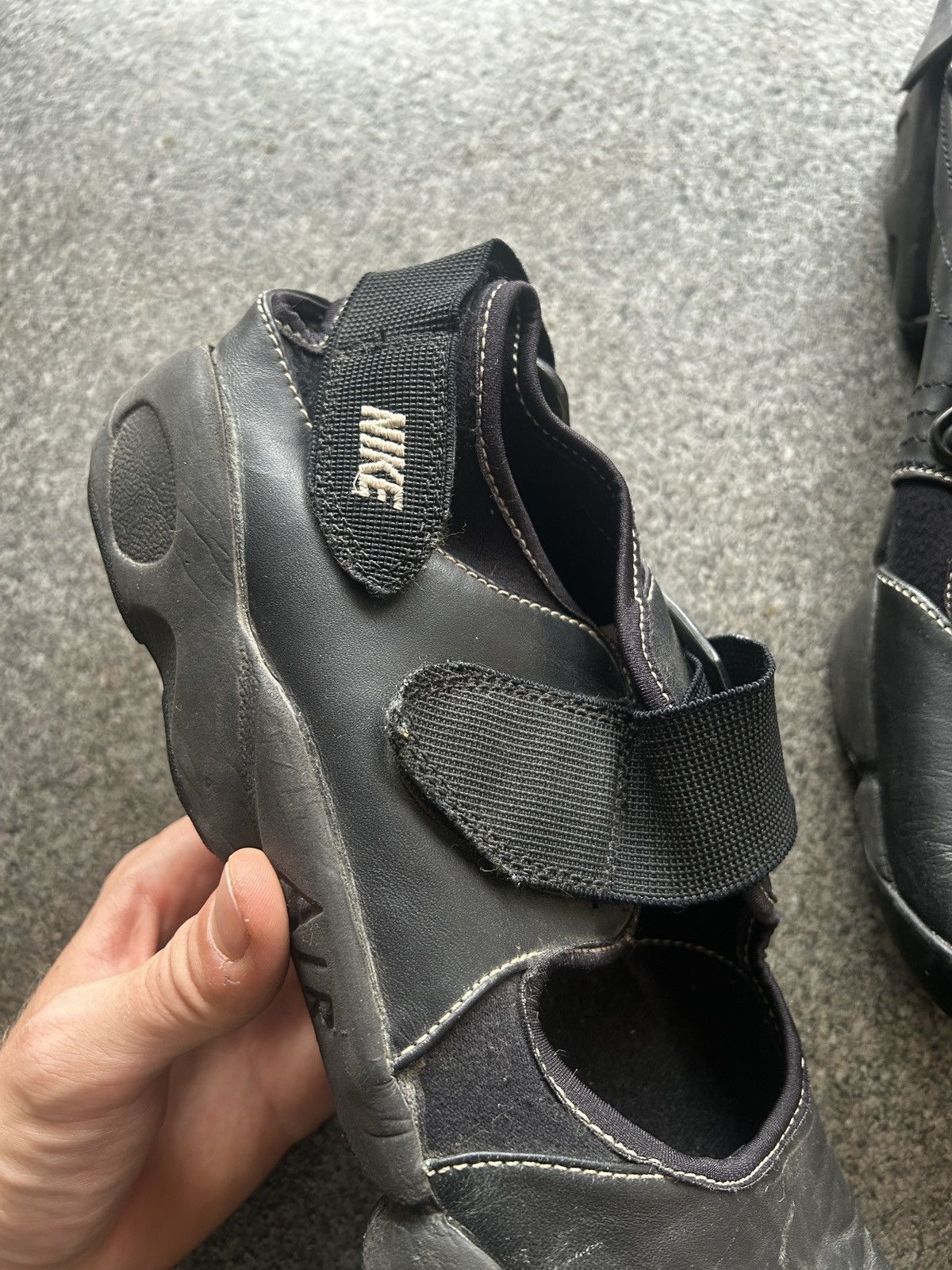 Nike QUICK SALE Nike Air Rift 2001 Leather Sneakers Size US 12 / EU 45 - 9 Thumbnail