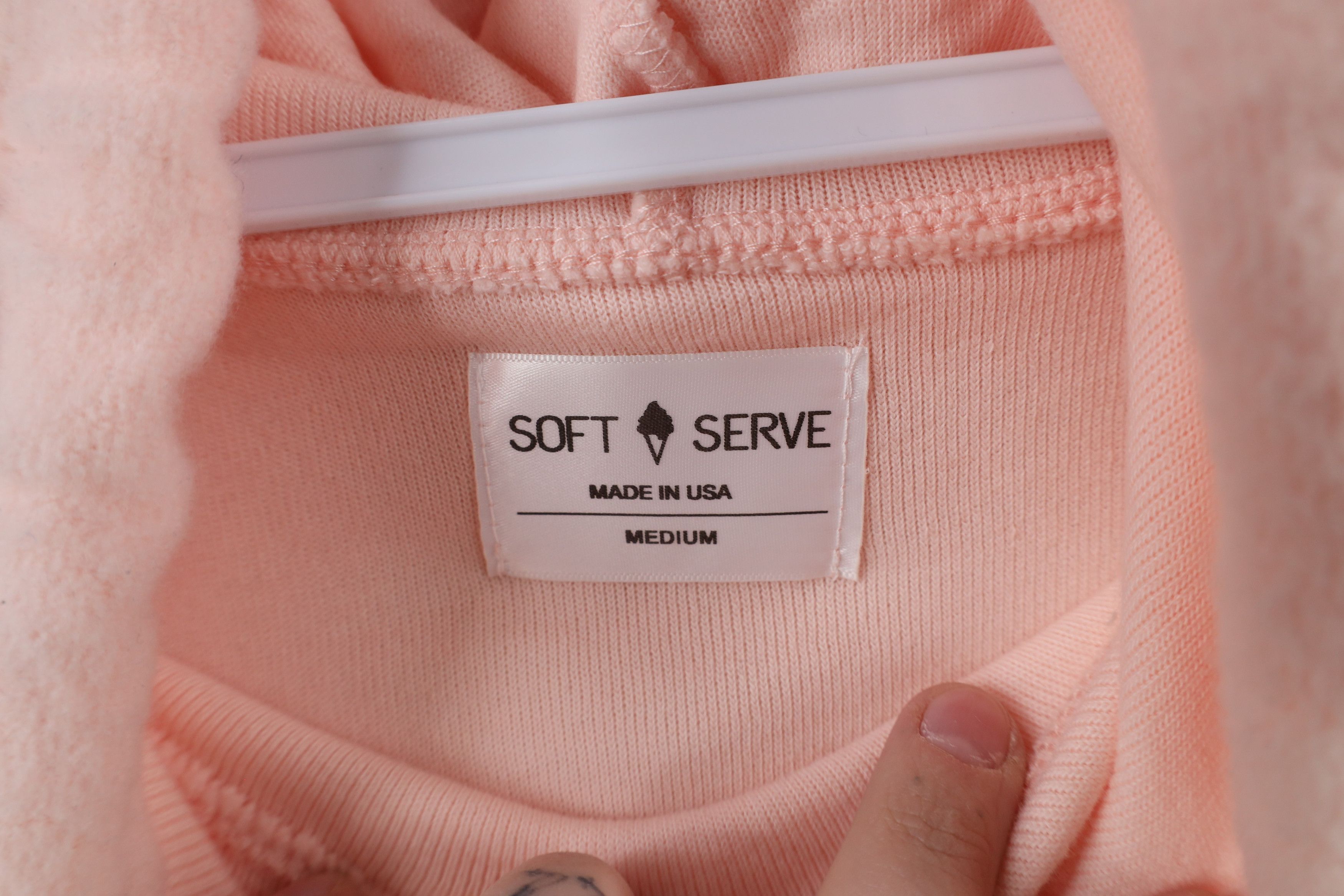Vintage Soft Serve Soft Cloud Cotton Hoodie Sweatshirt Pink USA Size M / US 6-8 / IT 42-44 - 9 Thumbnail