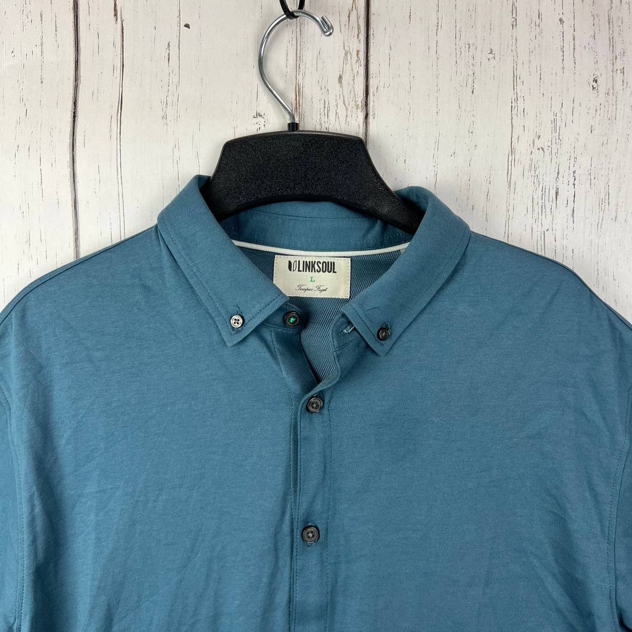 Other LinkSoul Golf Tempus Fugit Plain Large Casual Polo Shirt Size US L / EU 52-54 / 3 - 3 Thumbnail