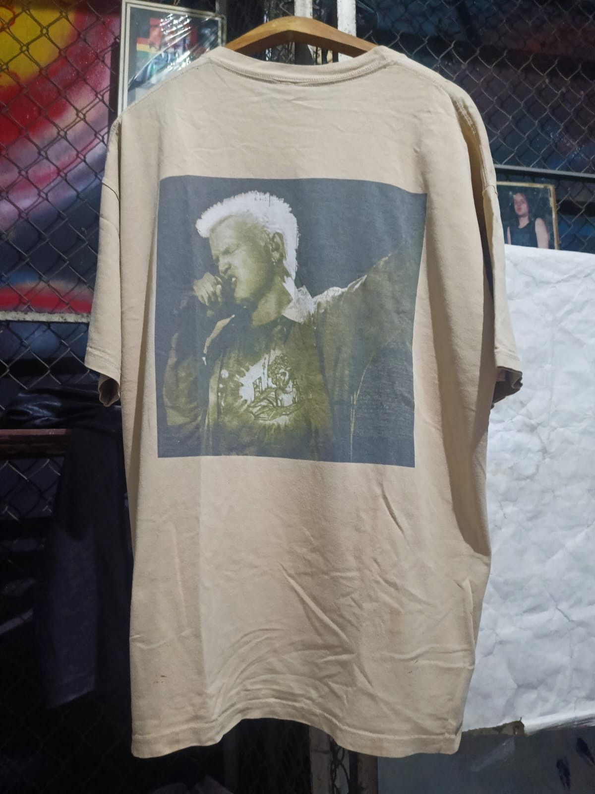 Band Tees Billy Idol ,David Bowie Bonjovi Aerosmith Metallica Misfits Size US XL / EU 56 / 4 - 2 Thumbnail