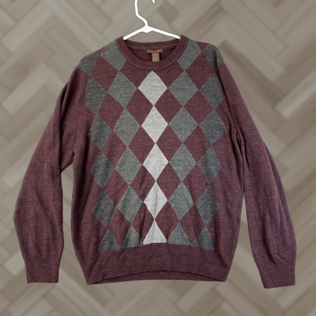 Dockers DOCKERS Sweater Men Pullover L Burgundy Long Sleeve Crew Knit All Seasons Regular Size L Mens Size US L / EU 52-54 / 3 - 1 Thumbnail