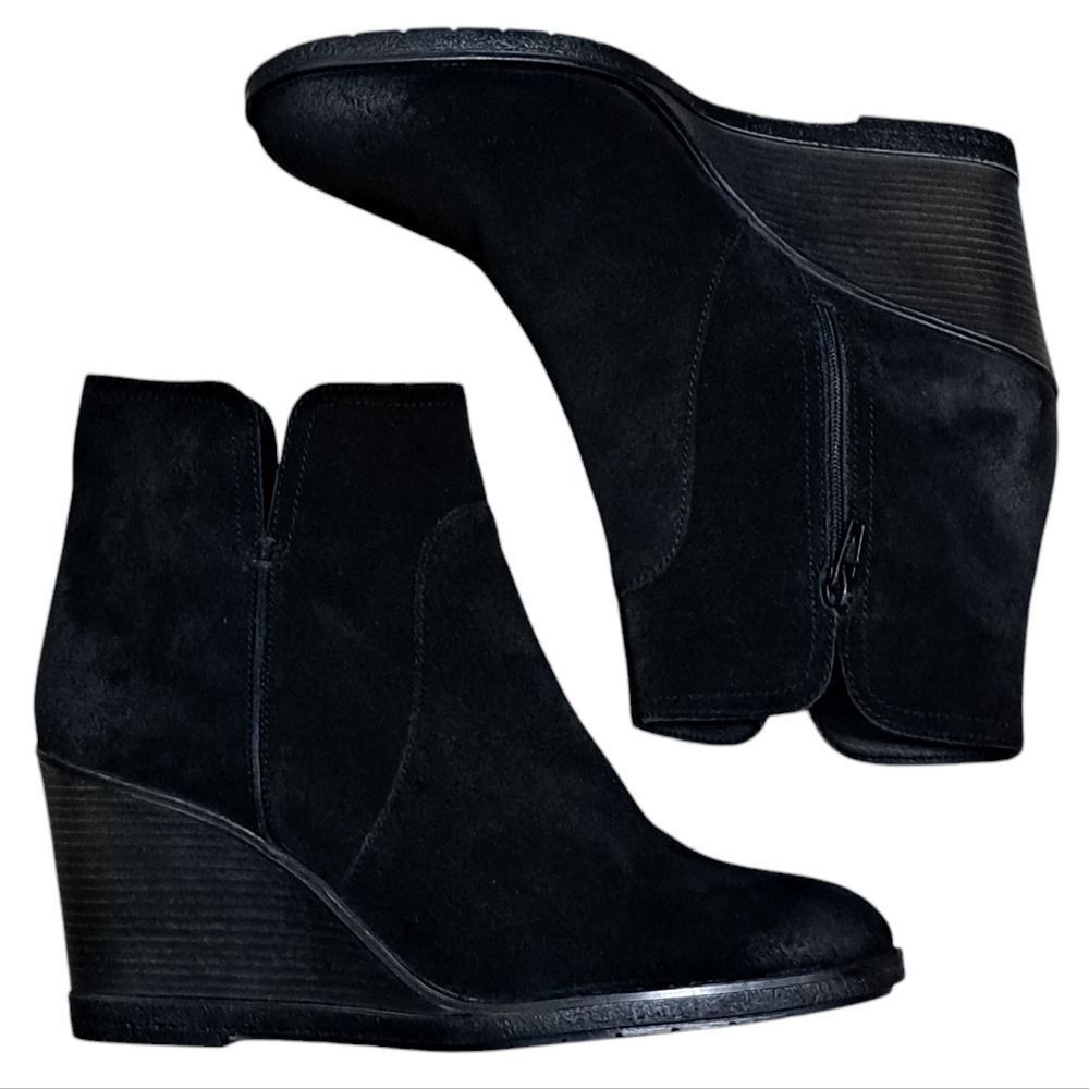 Kenneth Cole Kenneth Cole Reaction Dot-Ation Leather Suede Wedge Ankle Bo Size US 11 / IT 41 - 1 Thumbnail