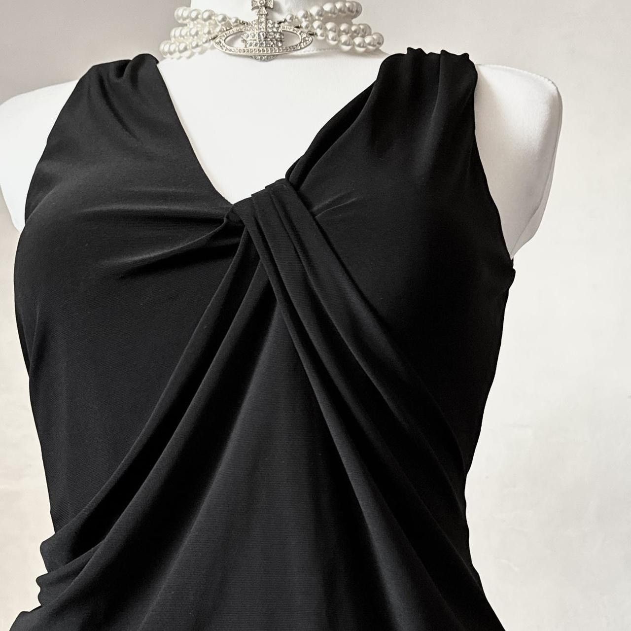 Vintage Stunning Avant - Garde draped top/ blouse Size S / US 4 / IT 40 - 2 Thumbnail