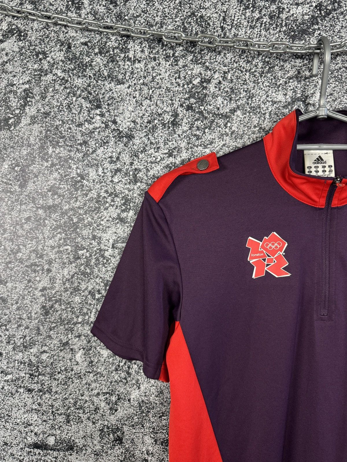 Adidas Men’s Adidas London 2012 Olympic Games 1/4 Zip Polo Shirt XS Size US XS / EU 42 / 0 - 4 Thumbnail