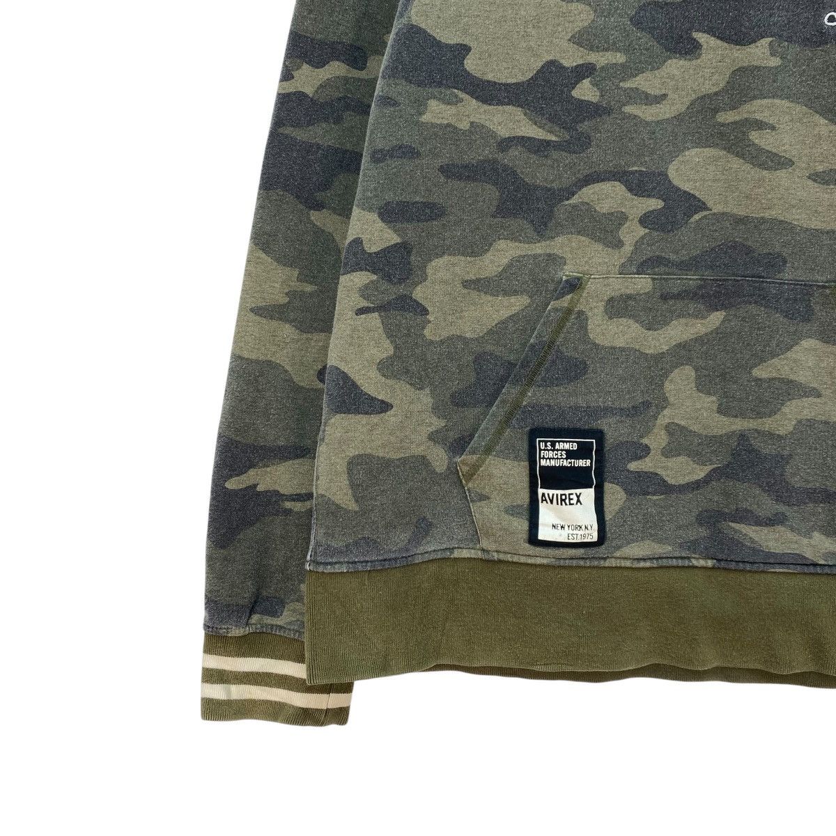 Avirex 💥Vintage Avirex Camouflage Hoodie Pullover Sweatshirt Jacket Size US M / EU 48-50 / 2 - 4 Thumbnail