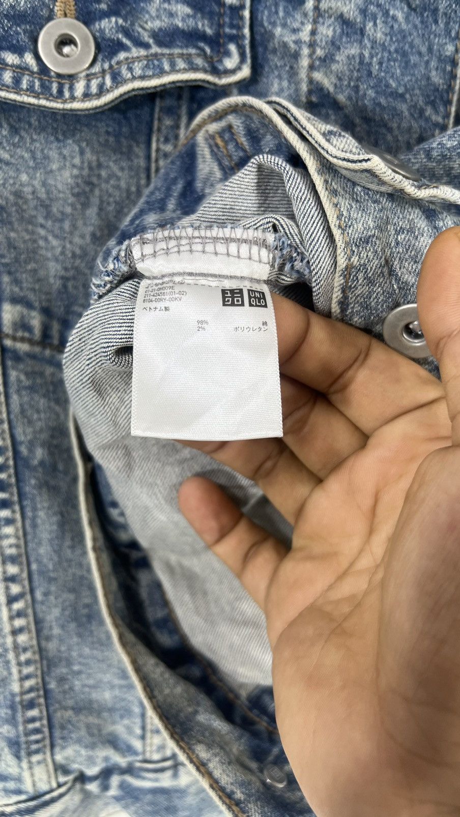 Uniqlo Uniqlo Crop Top Denim Jacket Size L / US 10 / IT 46 - 5 Thumbnail