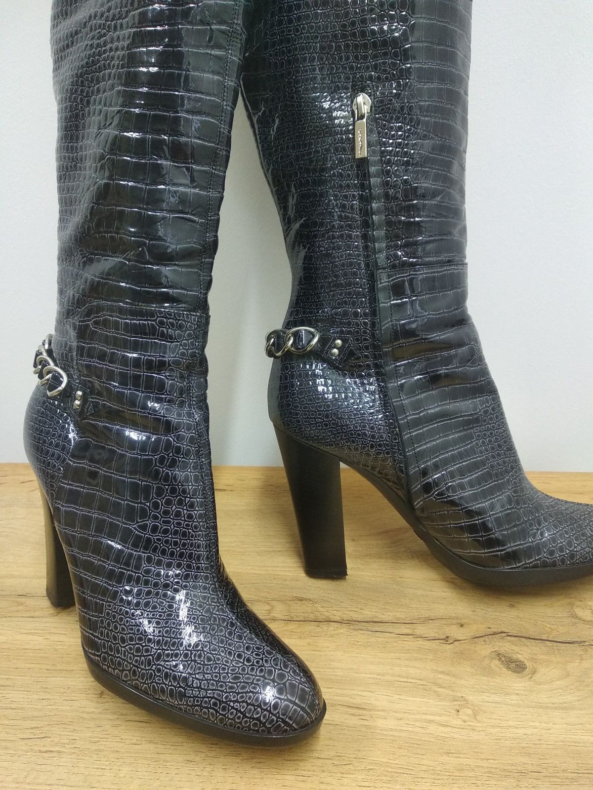 Casadei × Casedei Casadei High Boots Size 39 Italy Leather Luxury Style Size US 9 / IT 39 - 9 Thumbnail