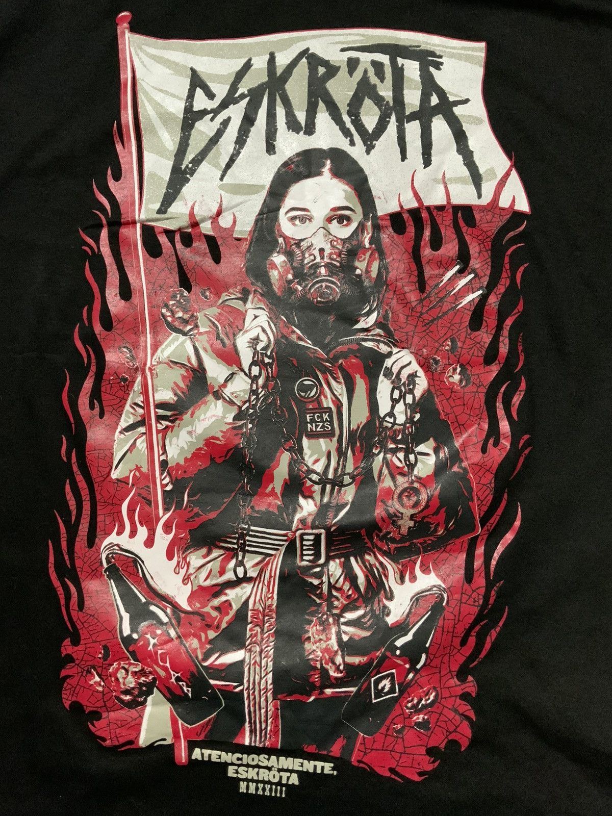 Band Tees Eskrota Atenciosamente Brazil Thrash Metal Rock Band T-Shirt Size US L / EU 52-54 / 3 - 5 Thumbnail