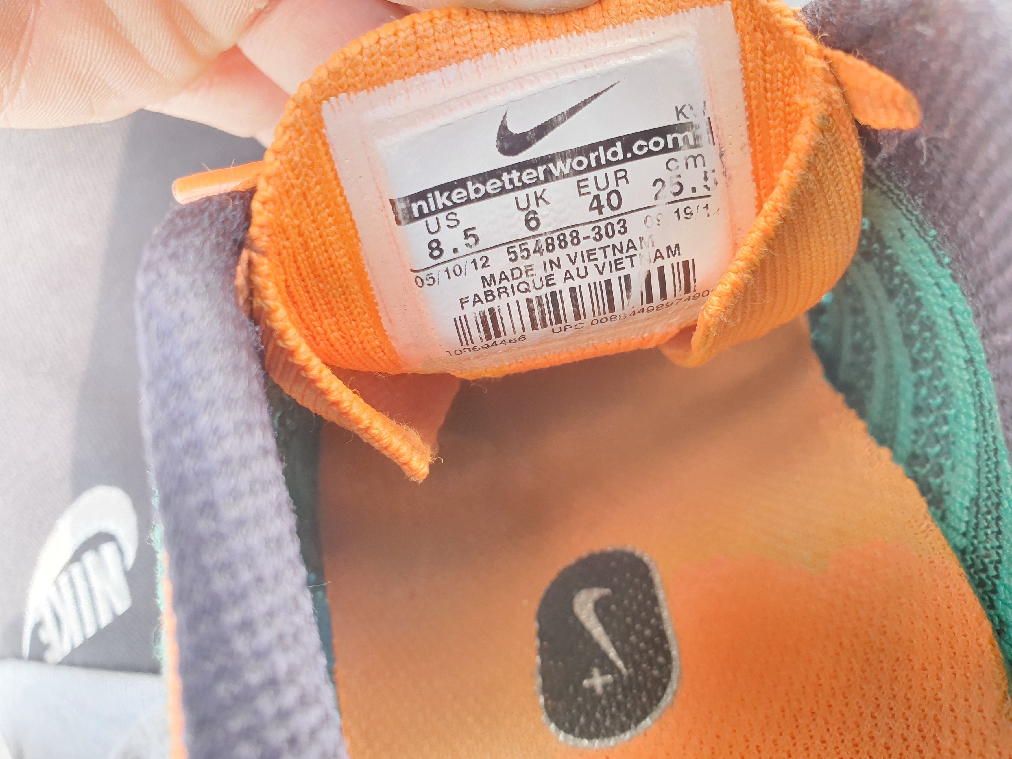 Nike 2012 Vintage Nike Flyknit Lunar 1 ONE Miami Dolphins Size US 8.5 / IT 38.5 - 8 Thumbnail