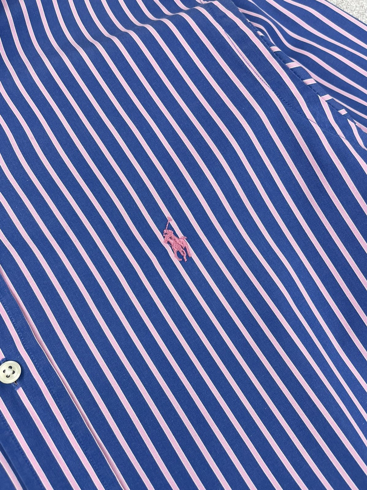 Polo Ralph Lauren × Ralph Lauren Polo Ralph Laurer Logo Striped Shirt Size US L / EU 52-54 / 3 - 6 Thumbnail