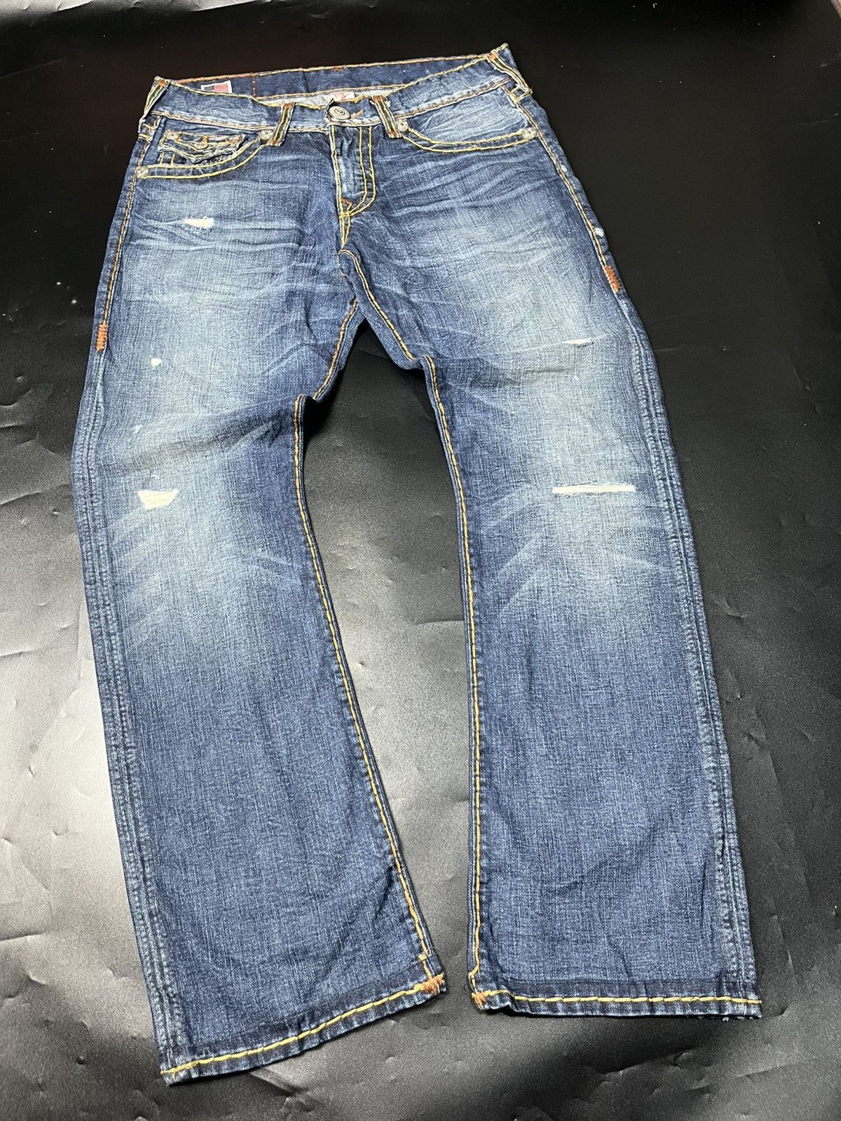 If Six Was Nine TRUE RELIGION TRUE FLARE JEANS Size US 31 - 3 Thumbnail
