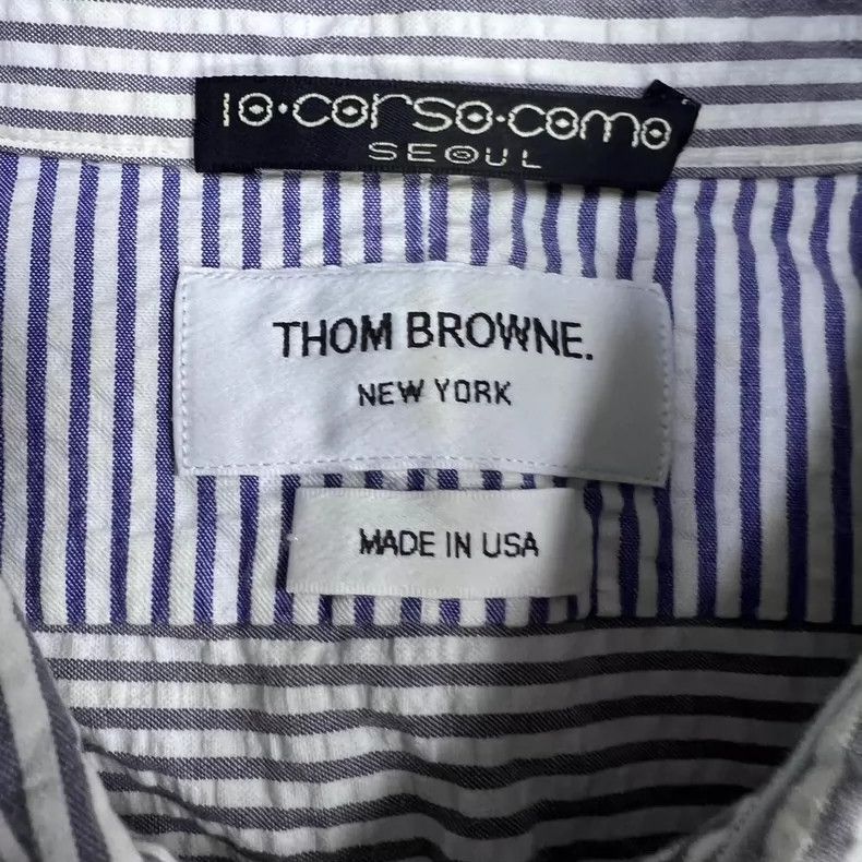 Thom Browne Thom Browne Striped cotton shirt 2506-Nextarrow Size US M / EU 48-50 / 2 - 3 Thumbnail