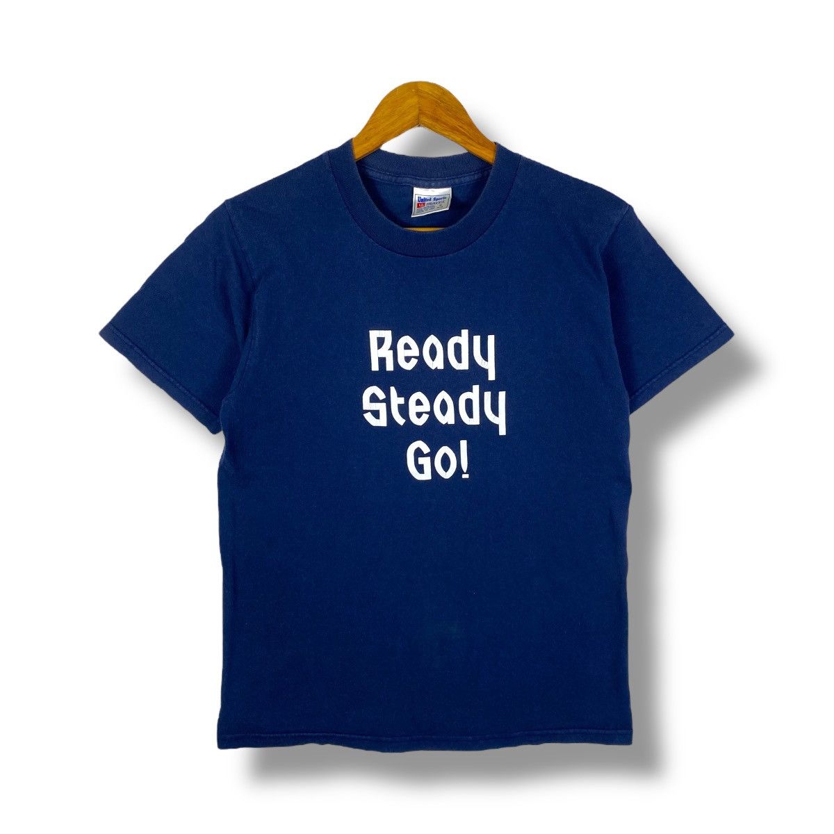 Vintage Vintage READY STEADY GO! Graphic Retro Tee Shirt Small Size Size US S / EU 44-46 / 1 - 1 Thumbnail