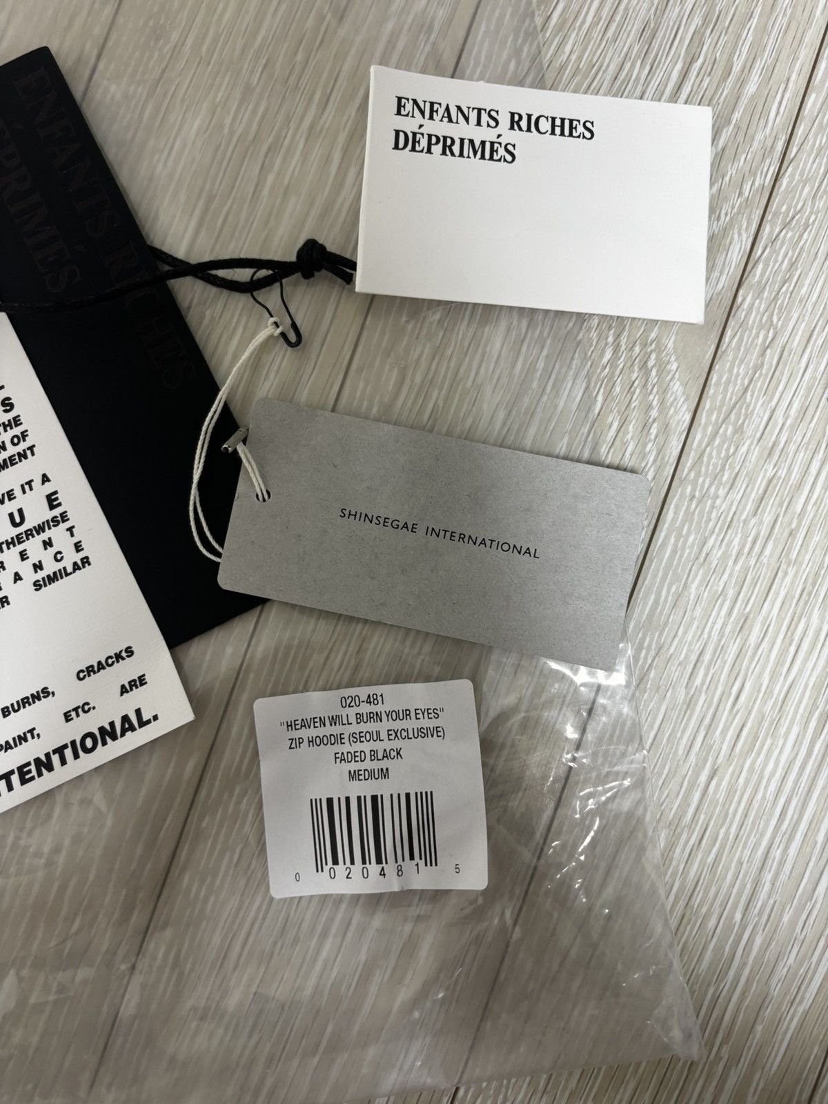 Enfants Riches Deprimes ERD HEAVEN WILL BURN YOUR EYES SEOUL EXCLUSIVE hooded zip-up Size US M / EU 48-50 / 2 - 11 Thumbnail