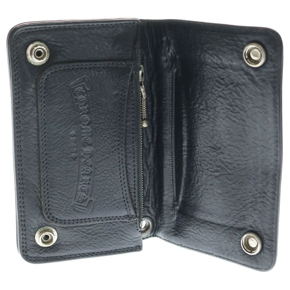 Chrome Hearts Chrome Hearts Celtic Button Leather Wallet Black Size ONE SIZE - 4 Thumbnail
