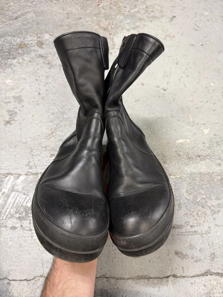 Rick Owens Rick Owens Black Leather Ankle Abstract Boots Size US 8.5 / EU 41-42 - 3 Thumbnail