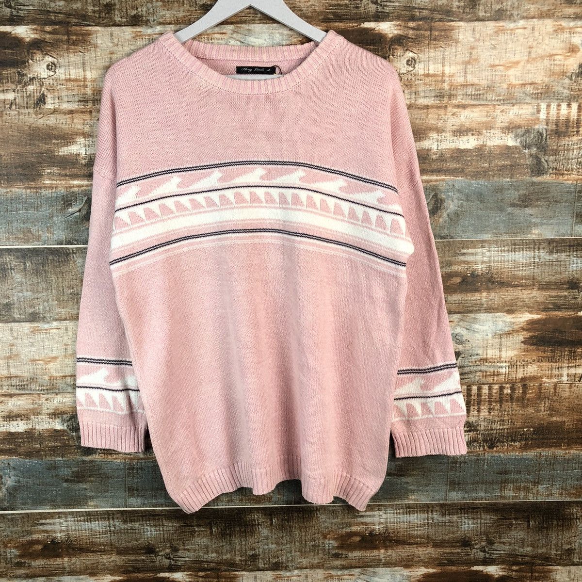 Homespun Knitwear × Japanese Brand Blins Bleads Pink Knitwear sweatshirt #A1966 Size US M / EU 48-50 / 2 - 3 Thumbnail