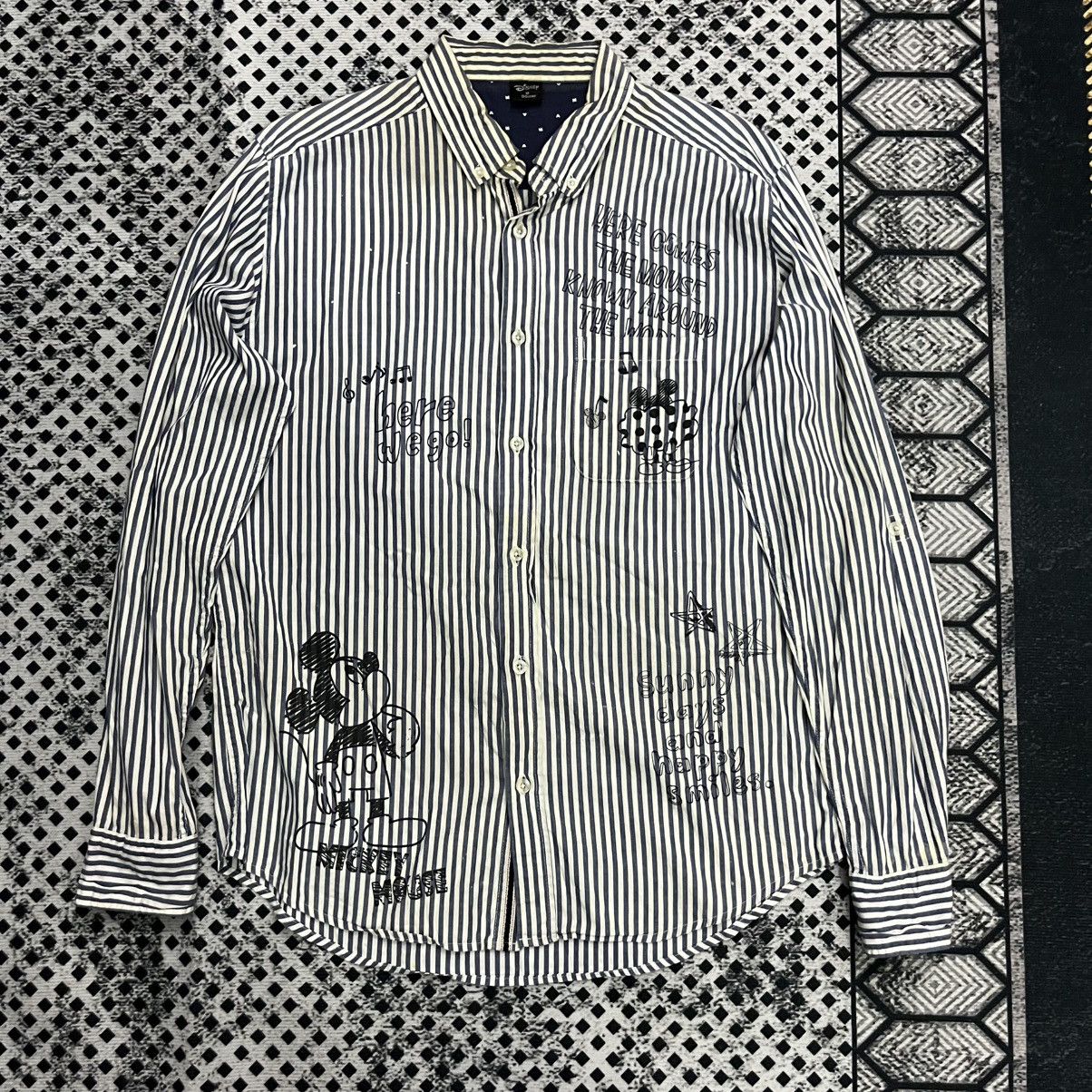 Disney 💥Disney Japan Mickey Mouse Stencils Printed Punk Selvedge Size US M / EU 48-50 / 2 - 2 Thumbnail