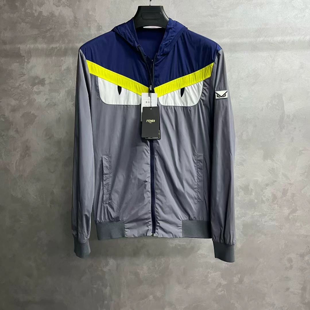 Fendi gray monster print hooded jacket Size US M / EU 48-50 / 2 - 1 Thumbnail
