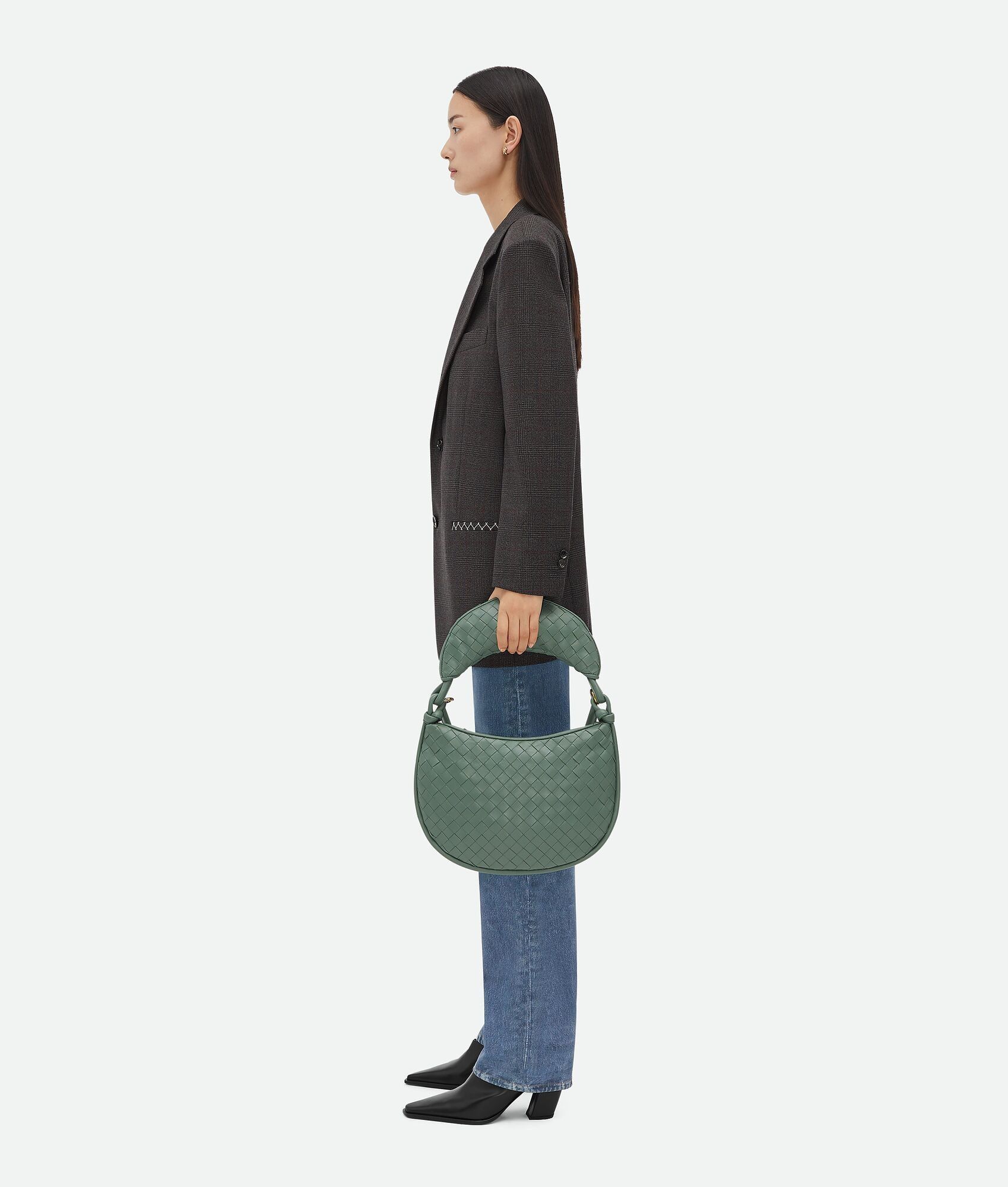 Bottega Veneta o1n1vont0325 Size: OS / Medium Gemelli Bag in Aloe Green Size ONE SIZE - 5 Thumbnail