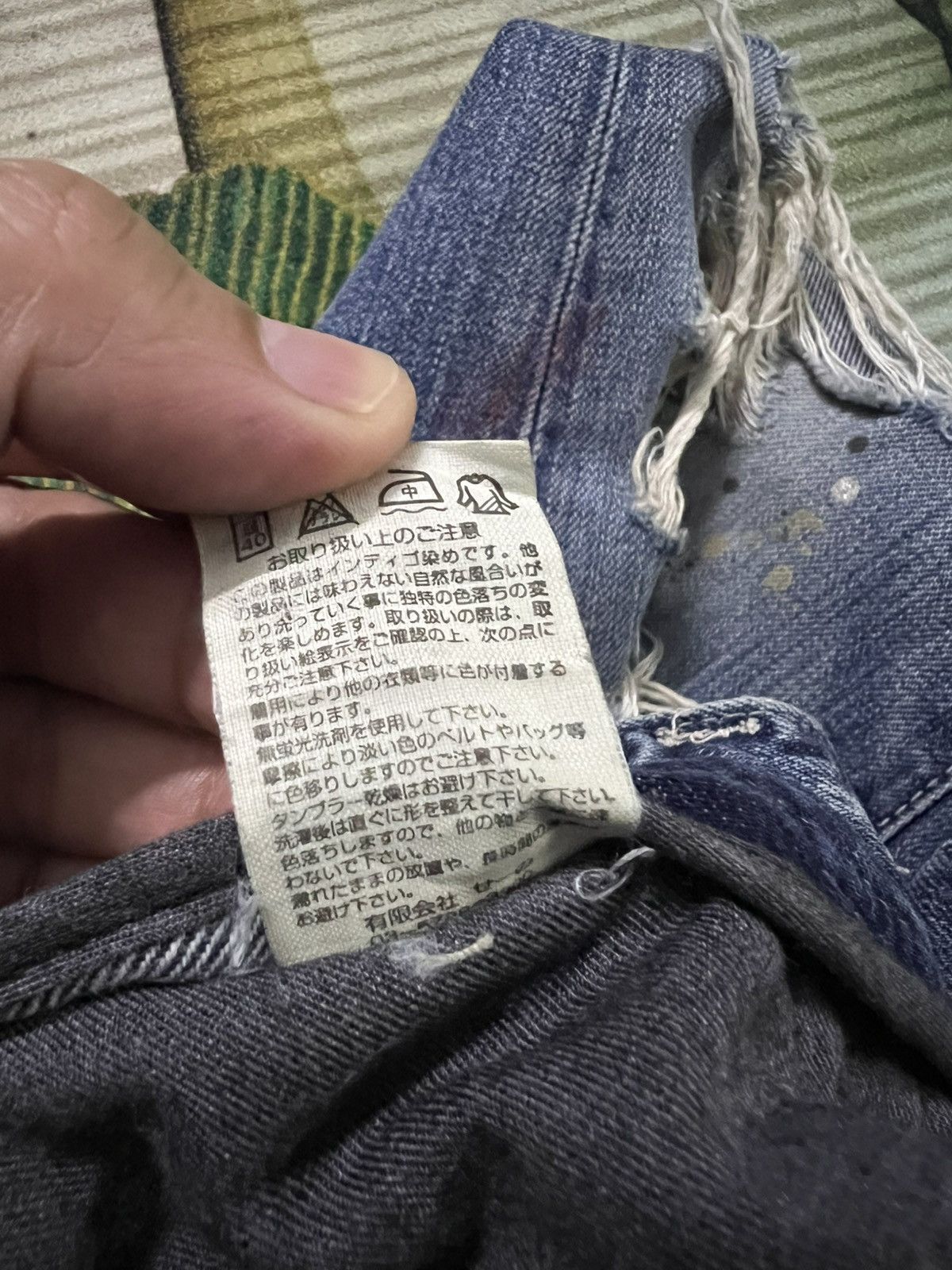 Japanese Brand 💥Flare💥Vanquish Distress Painted Flare Jean Very Rare Size US 30 / EU 46 - 23 Thumbnail