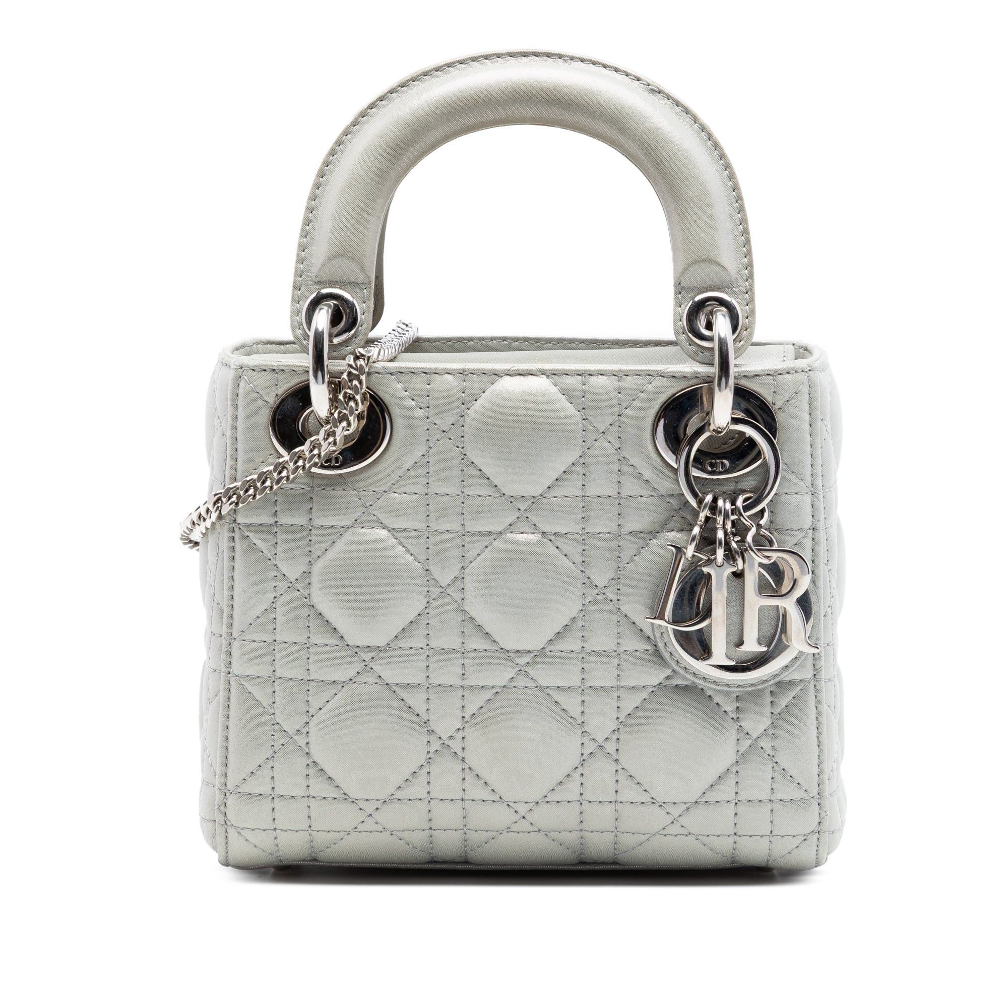 Dior Mini Iridescent Lambskin Cannage Lady Dior Size ONE SIZE - 1 Thumbnail