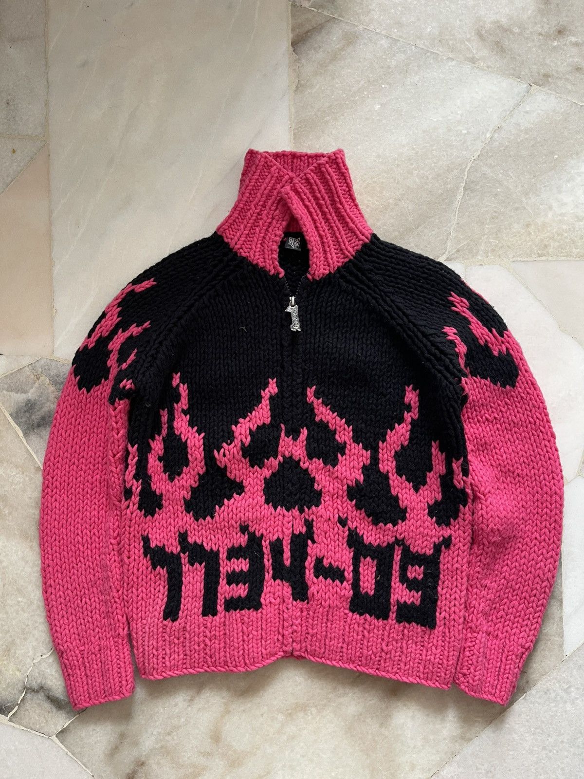 Hysteric Glamour Hysteric Glamour Flame 'Go Hell Hysteric' Knitwear Size US XS / EU 42 / 0 - 8 Thumbnail