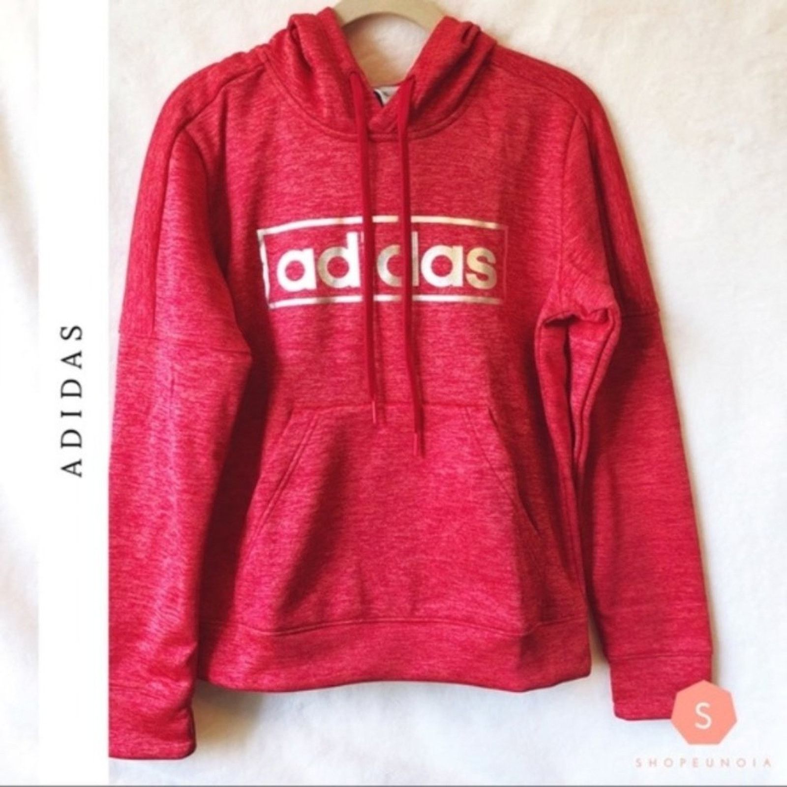 Adidas adidas Pink Metallic Graphic Hoodie Size S / US 4 / IT 40 - 1 Thumbnail