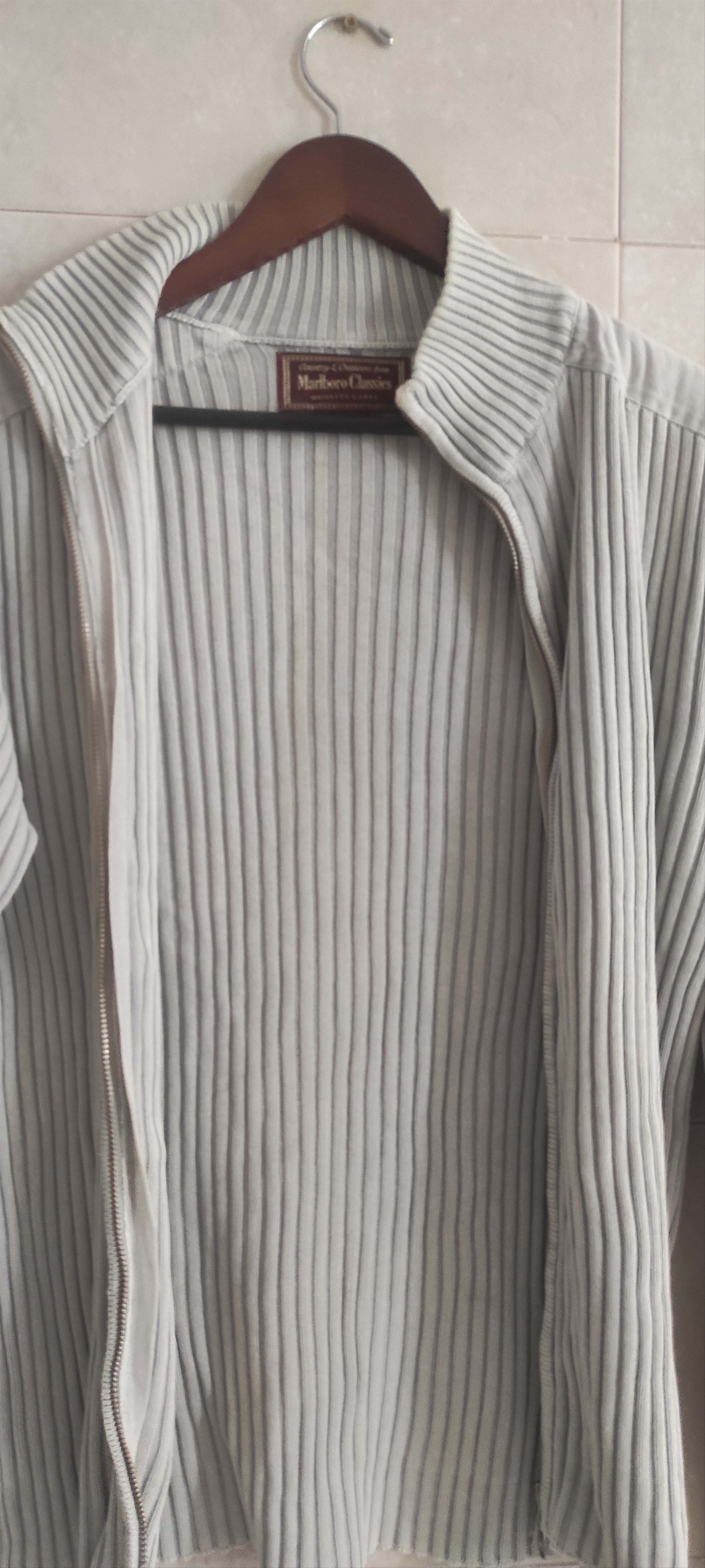 Marlboro Marlboro Classic Y2K Knit Rib Striped Zip Up Sweater Size US M / EU 48-50 / 2 - 14 Thumbnail