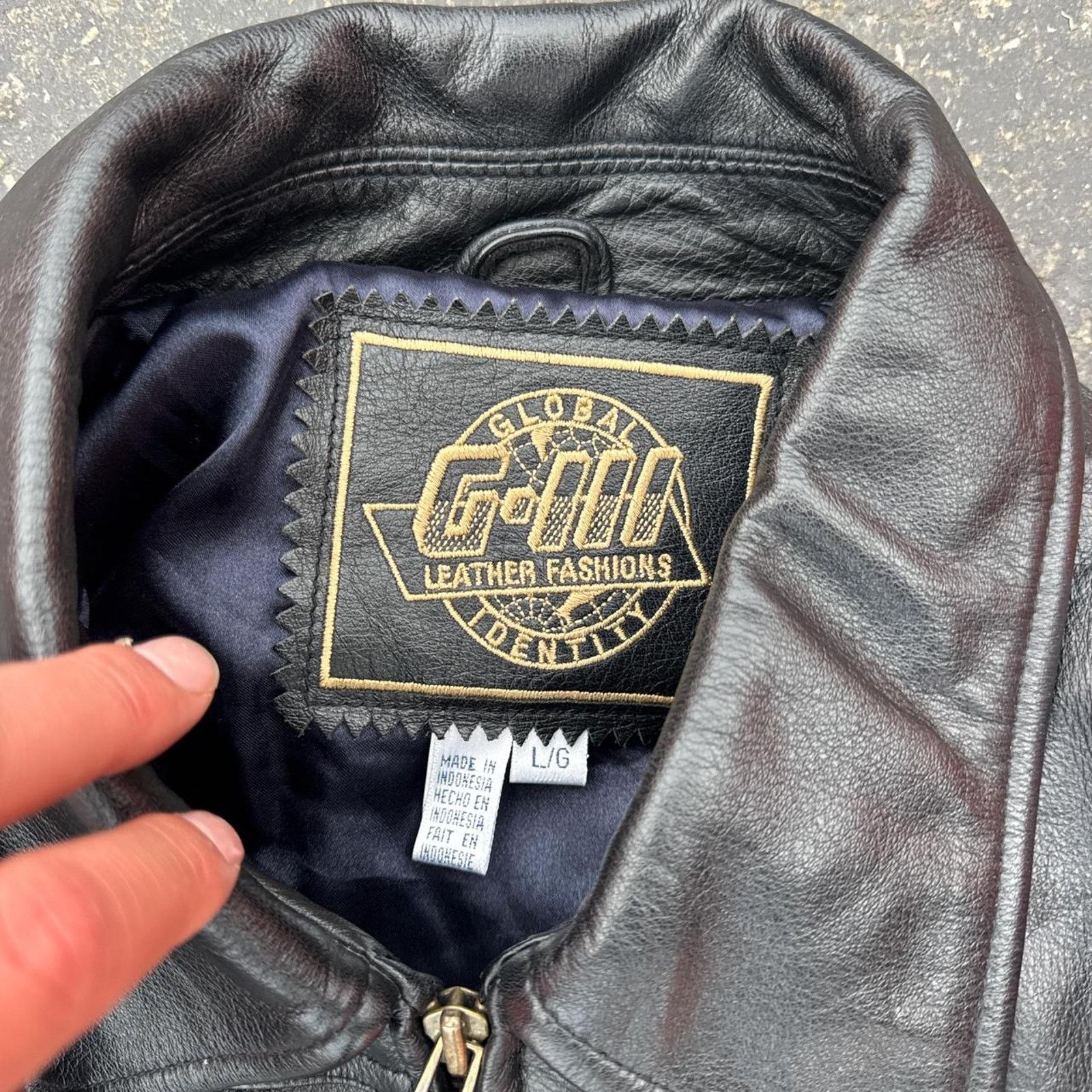 Vintage Vintage 90 University of Notre Dame Leather Jacket Sz Large Size US L / EU 52-54 / 3 - 4 Thumbnail