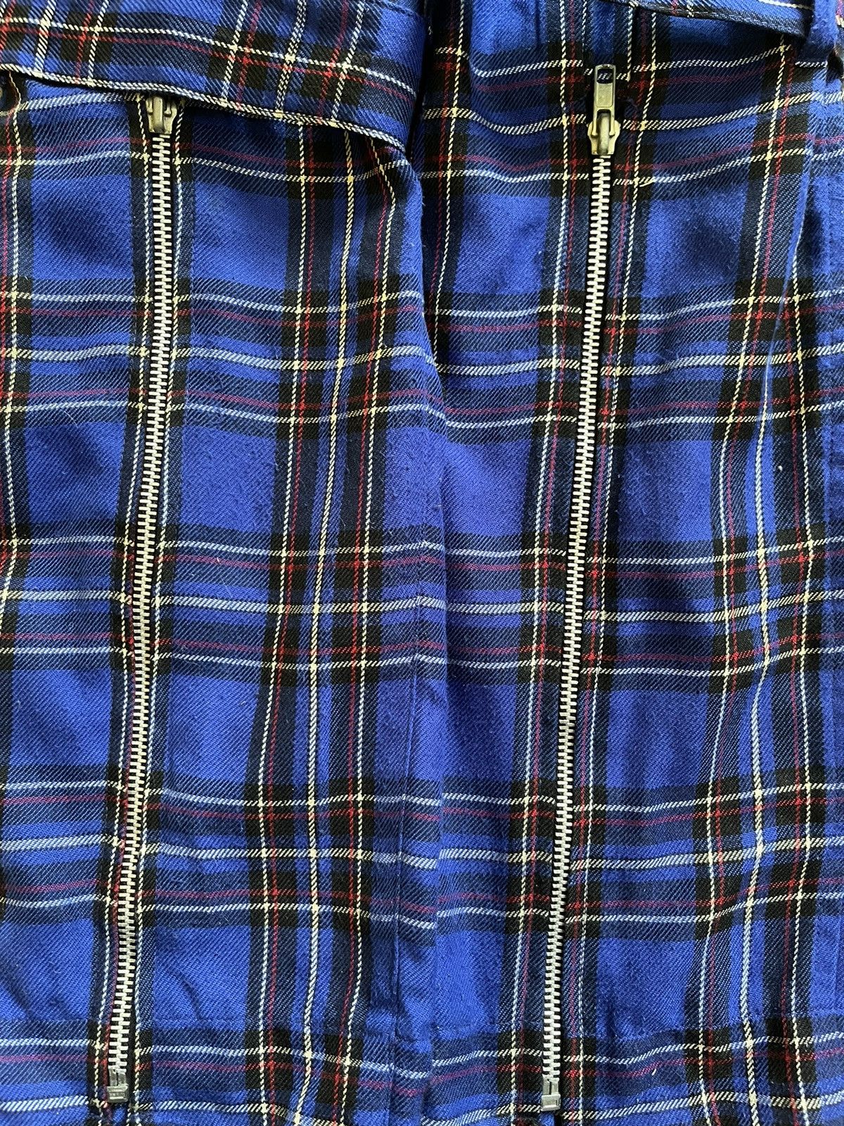 If Six Was Nine × Le Grande Bleu (L.G.B.) × Seditionaries Sexy Dynamite London Original Tartan Bondage Pant With Skirt Size US 33 - 16 Thumbnail