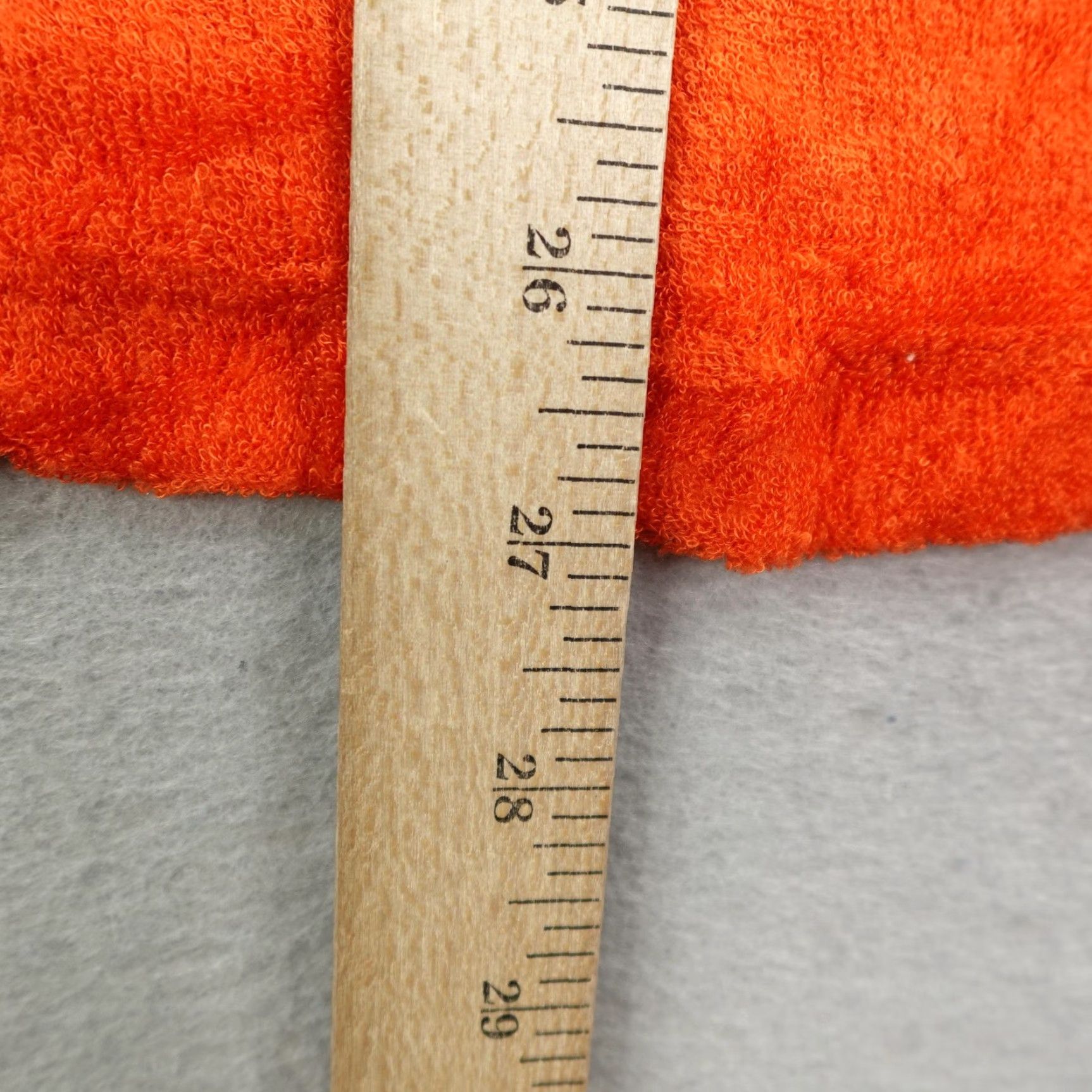 CLOT VINTAGE Beeline Shirt Women’s Medium Orange Terry Cloth Crew Neck 60s Top - 60s, Made USA, Short Sleeves, Pullover, Casual Size M / US 6-8 / IT 42-44 - 7 Thumbnail