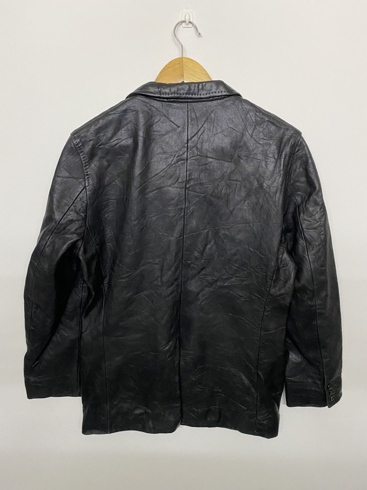Yohji Yamamoto AAR Yohji Design Studio Sheepskin Leather Blazer Jacket Size US M / EU 48-50 / 2 - 6 Thumbnail
