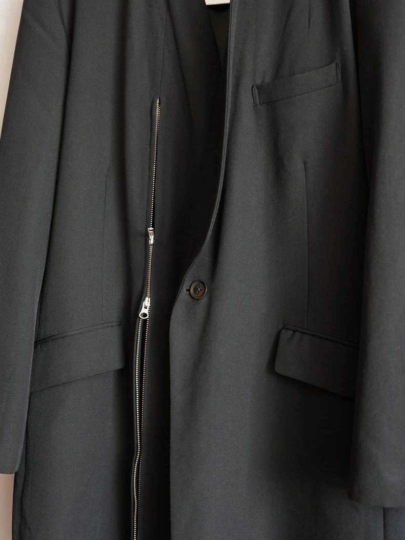 Yohji Yamamoto Yohji Yamamoto 04AW Shawl Collar Zip Show Coat 2503-Nextar Size US L / EU 52-54 / 3 - 5 Thumbnail