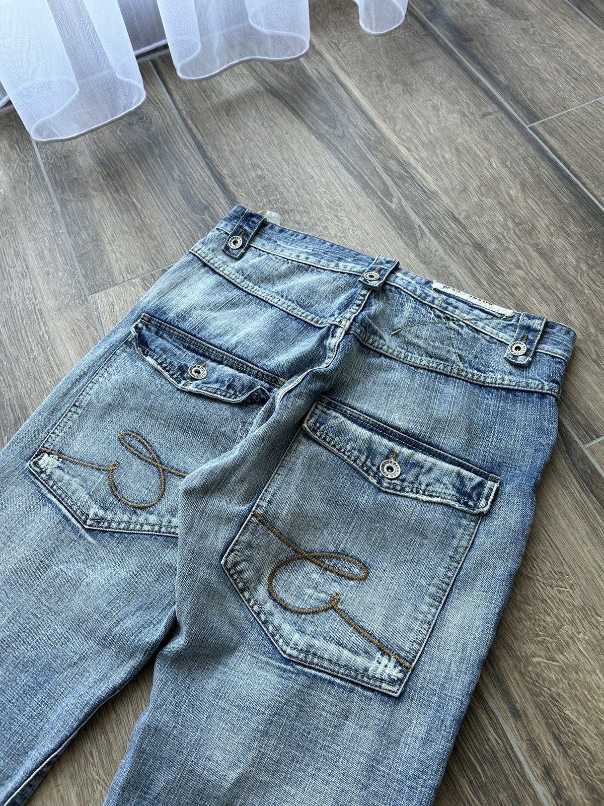 Japanese Brand Vintage Pod Racing jeans Japanese style Y2k Jcno skate Size US 34 / EU 50 - 4 Thumbnail
