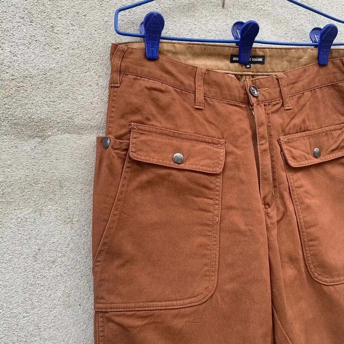 Japanese Brand FYE 🔥AWESOME POCKET BIG JAPANESE VINTAGE RUGGED BROWN PANTS Size US 30 / EU 46 - 3 Thumbnail