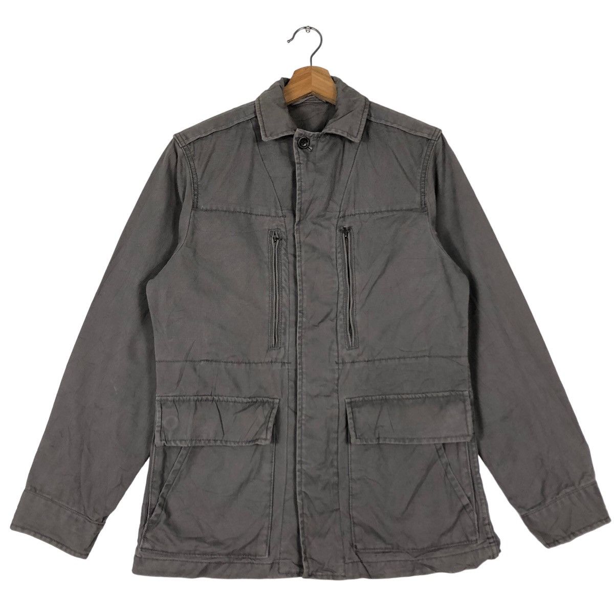 Japanese Brand 🔥90’s Vintage Cargo Multi Pocket Jacket Uniqlo Issey Miyake Size US S / EU 44-46 / 1 - 1 Thumbnail