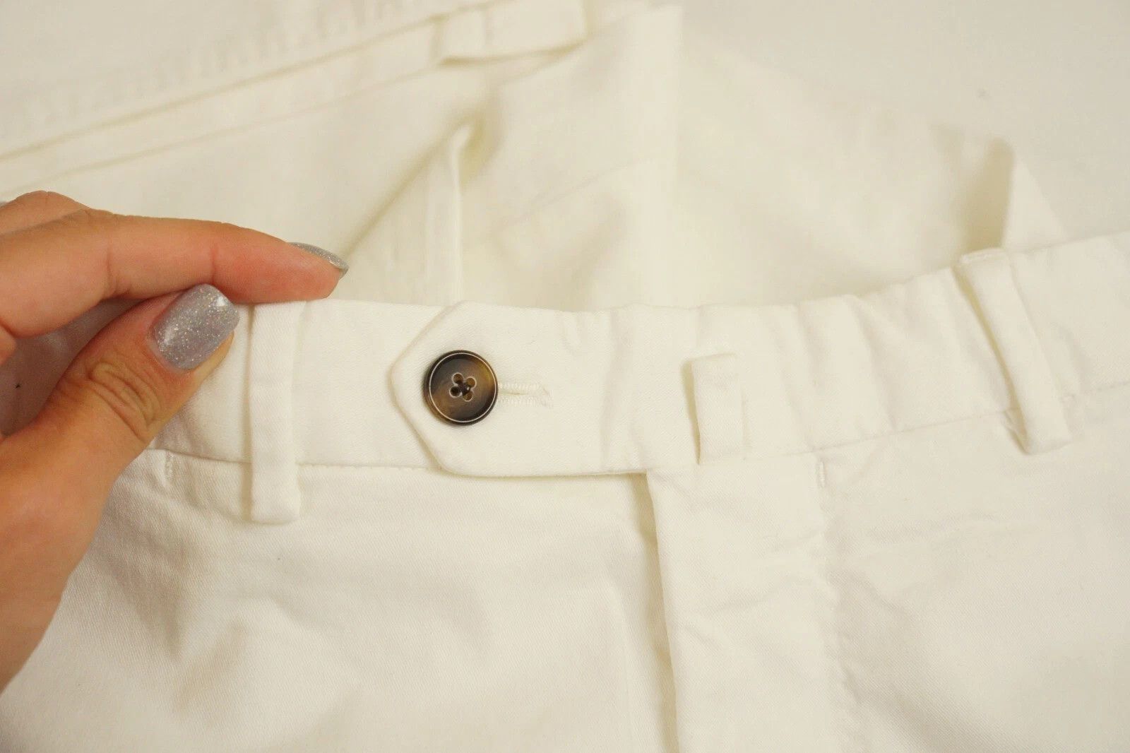 Suitsupply Men Suitsupply Porto Novo Trousers Off White US54 W37 L35.5 Size 54R - 5 Thumbnail