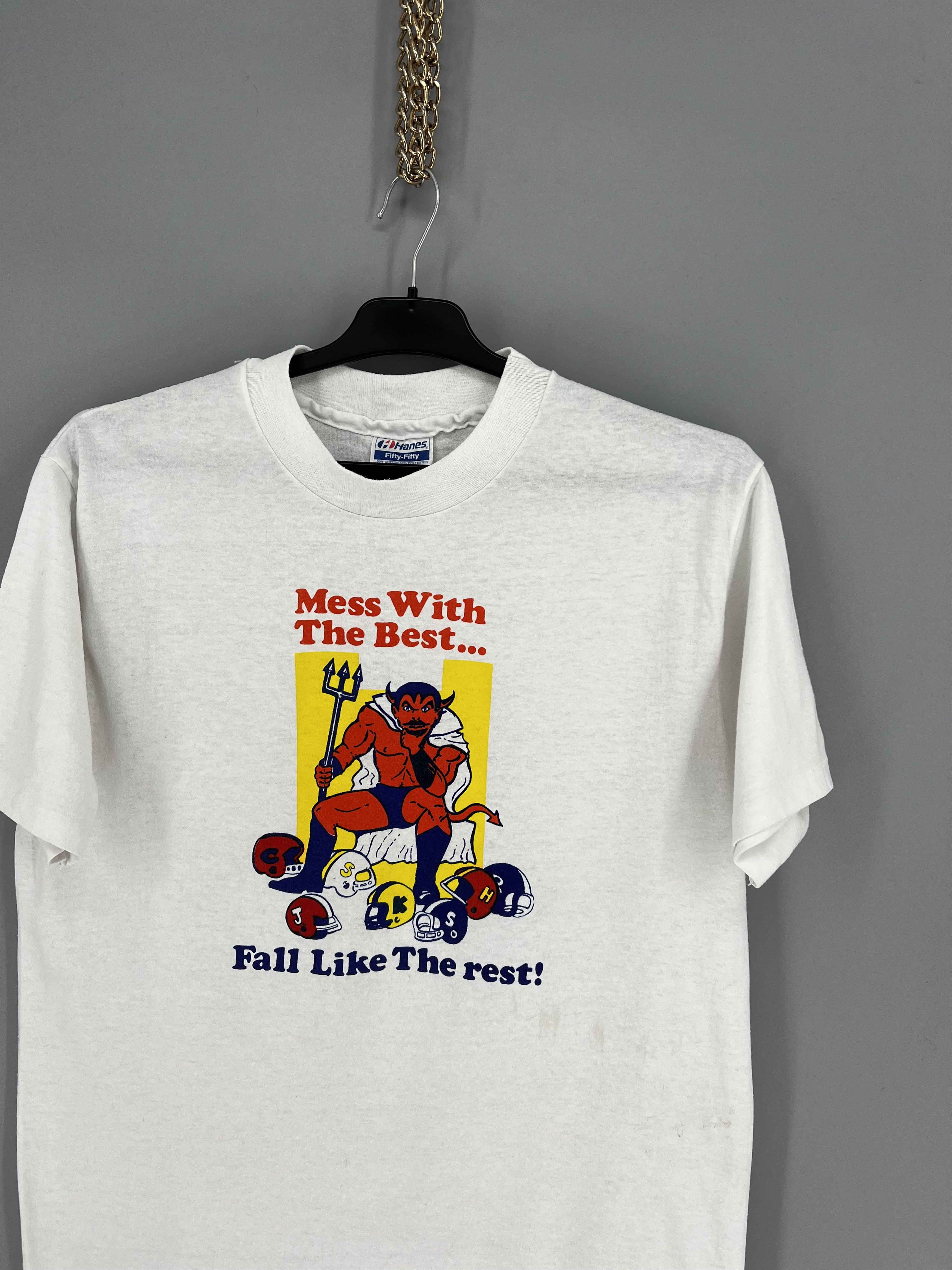 Vintage Vintage Y2K ADULT “ Mess With The Best. Fall Like The rest!“ Size US L / EU 52-54 / 3 - 5 Thumbnail