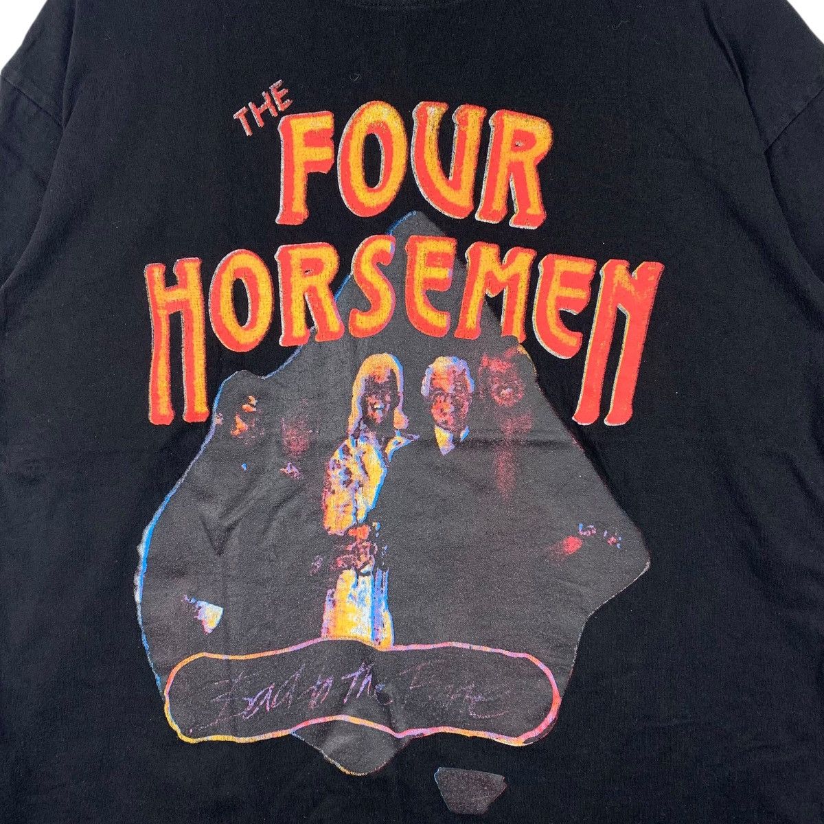 THE FOUR HORSEMEN Bad To The Bone Wrestling Crewneck T-Shirt