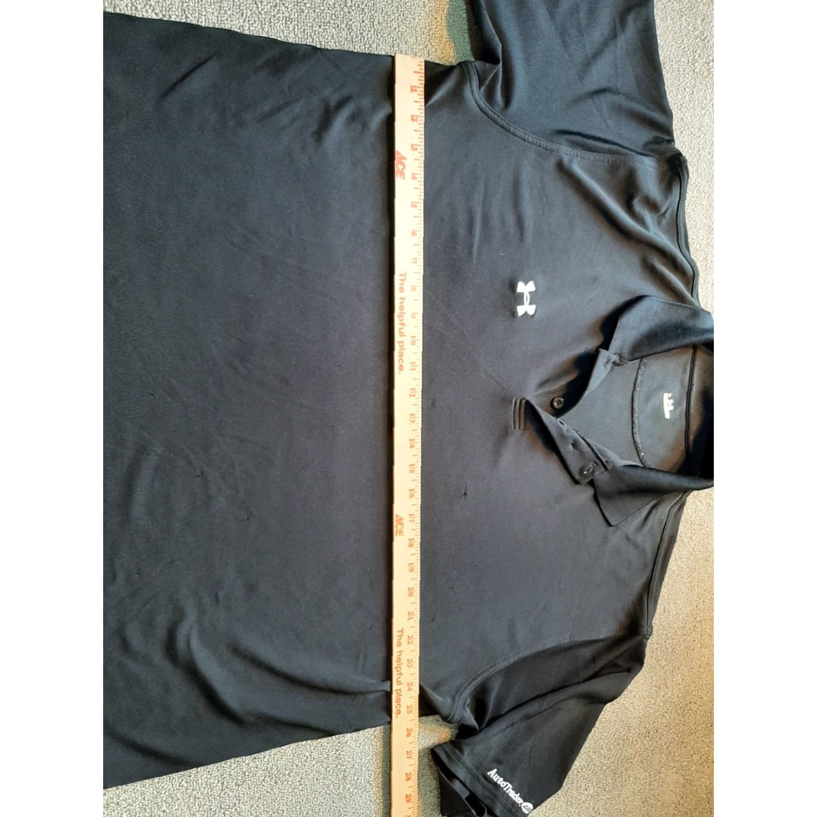 Under Armour Under Armour Auto Trader Logo Polo Shirt XL Mens Short Sleeve Black Sports Breathable Moisture Wicking Size US XL / EU 56 / 4 - 7 Thumbnail